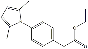 p-(2,5-Dimethyl-1H-pyrrol-1-yl)phenylacetic acid ethyl ester Struktur