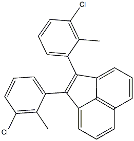 1,2-Bis(2-methyl-3-chlorophenyl)acenaphthylene Structure