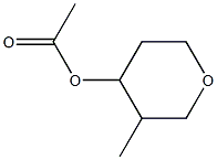 4-Acetyloxy-3-methyltetrahydro-2H-pyran 结构式
