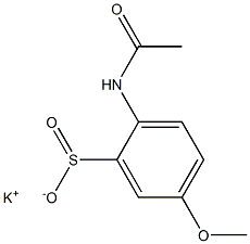 2-(Acetylamino)-5-methoxybenzenesulfinic acid potassium salt Struktur