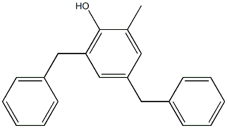 4,6-ジベンジル-2-メチルフェノール 化学構造式