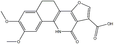 4,5,10,11-Tetrahydro-7,8-dimethoxy-11-oxobenzo[h]furo[3,2-c]quinoline-1-carboxylic acid Structure