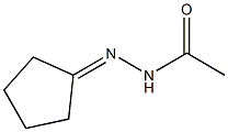 酢酸N'-シクロペンチリデンヒドラジド 化学構造式