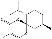 (6R,7S,10R)-7-Isopropyl-3,10-dimethyl-4-oxo-1,5-dioxaspiro[5.5]undec-2-ene Structure