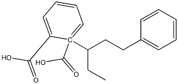 (+)-Phthalic acid hydrogen 1-[(S)-1-phenylpentane-3-yl] ester Structure
