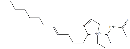 1-[1-(Acetylamino)ethyl]-2-(4-dodecenyl)-1-ethyl-3-imidazoline-1-ium 结构式