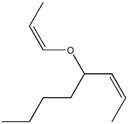 (Z)-4-[(Z)-1-Propenyloxy]-2-octene Struktur