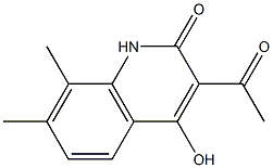  3-Acetyl-4-hydroxy-7,8-dimethyl-2(1H)-quinolone