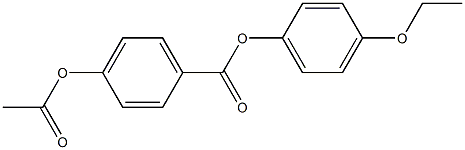 p-Acetyloxybenzoic acid p-ethoxyphenyl ester Structure