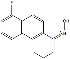 8-Fluoro-3,4-dihydrophenanthren-1(2H)-one (15N)oxime Structure