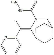 2-[1-(2-Pyridyl)ethylidene]-3-azabicyclo[3.2.2]nonane-3-carbothiohydrazide Structure