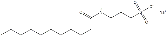 3-ウンデカノイルアミノ-1-プロパンスルホン酸ナトリウム 化学構造式