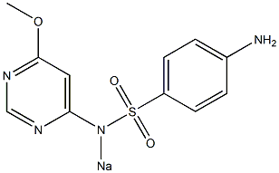 N-Sodio-N-(6-methoxy-4-pyrimidinyl)-4-aminobenzenesulfonamide Structure