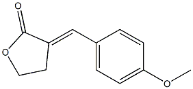 3-[(E)-4-Methoxybenzylidene]tetrahydrofuran-2-one Structure