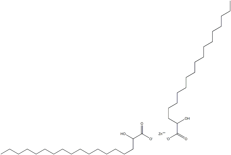 Bis(2-hydroxyoctadecanoic acid)zinc salt Structure