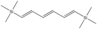 (1E,3E,5E)-1,6-ビス(トリメチルシリル)-1,3,5-ヘキサトリエン 化学構造式