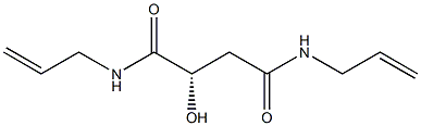 [S,(-)]-N,N'-Diallyl-2-hydroxysuccinamide 结构式
