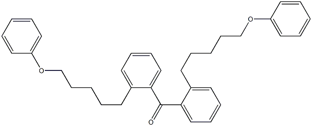 (5-フェノキシペンチル)フェニルケトン 化学構造式