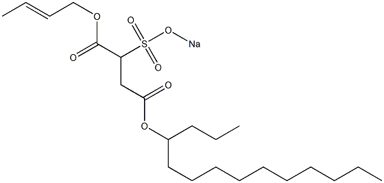 2-(Sodiosulfo)succinic acid 4-tetradecyl 1-(2-butenyl) ester