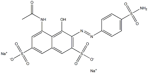 2-[(4-Sulfamoylphenyl)azo]-1-hydroxy-8-(acetylamino)-3,6-naphthalenedisulfonic acid disodium salt