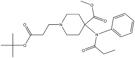 4-Methoxycarbonyl-4-(N-phenyl-N-propanoylamino)piperidine-1-propionic acid tert-butyl ester