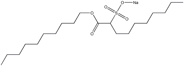 2-(Sodiosulfo)decanoic acid decyl ester