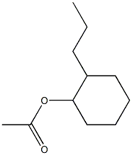 2-プロピルシクロヘキシル=アセタート 化学構造式