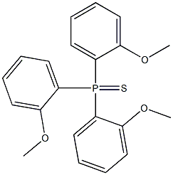 トリ(2-メトキシフェニル)ホスフィンスルフィド 化学構造式