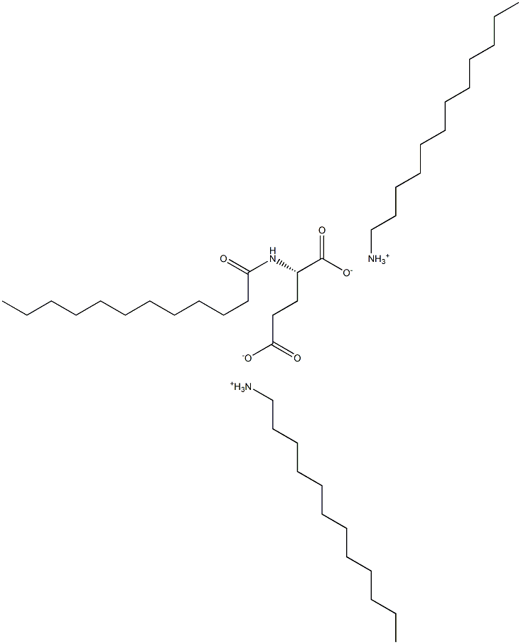 Lauroylglutamic acid laurylamine salt Struktur