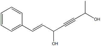 (E)-1-Phenyl-1-hepten-4-yne-3,6-diol Structure
