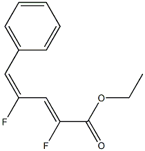 (2Z,4E)-2,4-Difluoro-5-phenyl-2,4-pentadienoic acid ethyl ester Structure