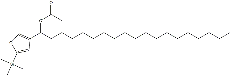 Acetic acid 1-[5-(trimethylsilyl)-3-furyl]nonadecyl ester Struktur