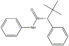 [R,(-)]-3,3-ジメチル-2,N-ジフェニルブチルアミド 化学構造式