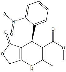 (S)-1,4,5,7-Tetrahydro-2-methyl-4-(2-nitrophenyl)-5-oxofuro[3,4-b]pyridine-3-carboxylic acid methyl ester