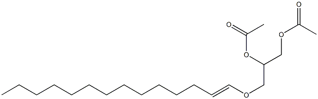 1-O-(1-Tetradecenyl)-2-O,3-O-diacetylglycerol Structure