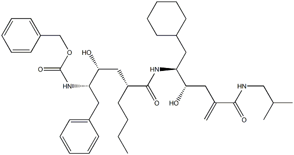 (4S,5S)-6-Cyclohexyl-5-[[(2R,4R,5S)-6-phenyl-5-(benzyloxycarbonylamino)-4-hydroxy-2-butylhexanoyl]amino]-4-hydroxy-2-methylene-N-(2-methylpropyl)hexanamide