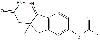 7-Acetylamino-4,4a-dihydro-4a-methyl-5H-indeno[1,2-c]pyridazin-3(2H)-one 结构式