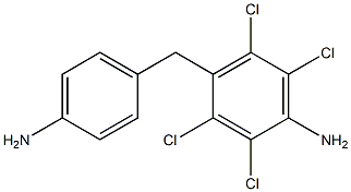 4-(4-Aminophenylmethyl)-2,3,5,6-tetrachloroaniline Structure