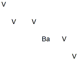 ペンタバナジウム-バリウム 化学構造式