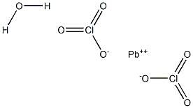 Lead dichlorate hydrate Struktur