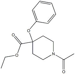 1-Acetyl-4-phenoxy-4-piperidinecarboxylic acid ethyl ester