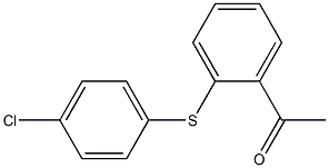 o-(p-Chlorophenylthio)acetophenone Struktur