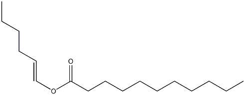 Undecanoic acid 1-hexenyl ester Structure