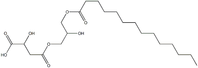 L-Malic acid hydrogen 4-(2-hydroxy-3-tetradecanoyloxypropyl) ester|