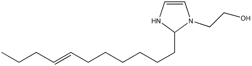 1-(2-ヒドロキシエチル)-2-(7-ウンデセニル)-4-イミダゾリン 化学構造式