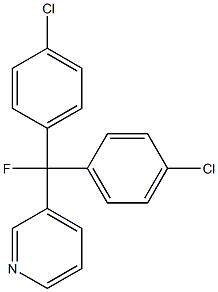 3-[Fluorobis(4-chlorophenyl)methyl]pyridine Structure