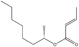 [E,(+)]-Crotonic acid (S)-1-methylheptyl ester Struktur