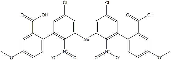 2-Carboxy-4-methoxyphenyl(2-nitro-5-chlorophenyl) selenide Structure