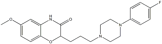 2-[3-[4-(4-Fluorophenyl)piperazin-1-yl]propyl]-6-methoxy-2H-1,4-benzoxazin-3(4H)-one Structure