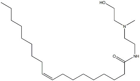 (Z)-N-[2-[(2-Hydroxyethyl)methylamino]ethyl]-9-octadecenamide Struktur